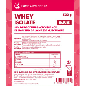 Whey Isolate - Force Ultra Nature - Info nut